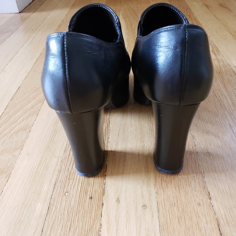 RARE Korean Black Platform Loafers | Deadstock K-Style | BRAND NEW Size 7 - Picture 4 of 9